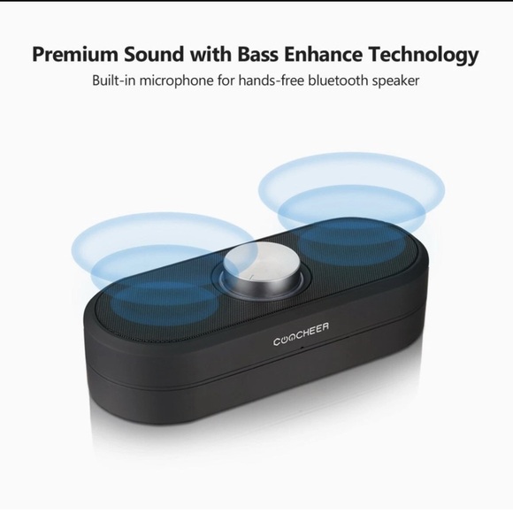 Coocheer Wireless Bluetooth Speaker For Portable Cellphone Speaker HD Sound Bass - Picture 3 of 9